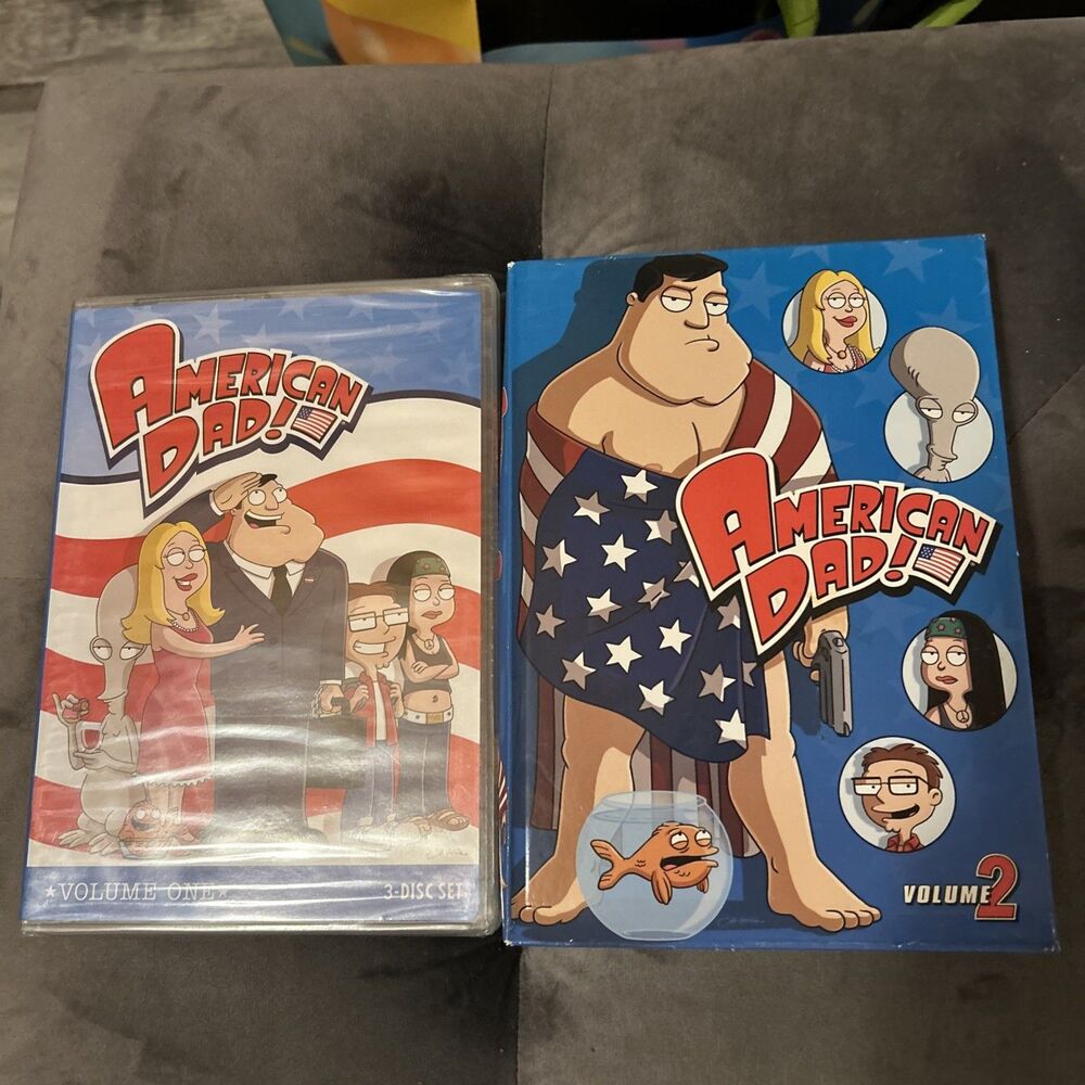 Lot of 2: American Dad Volume 1-New /Volume 2 Gently used DVD’s set